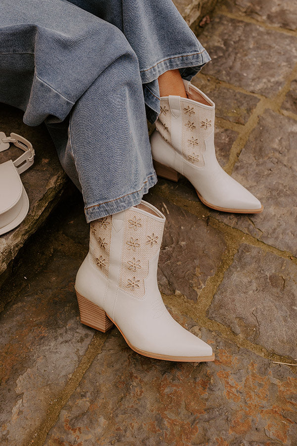 The Reese Faux Leather Cowboy Boots Image - 3