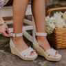 The Grace Denim Espadrille Wedge in Light Wash Image - 1