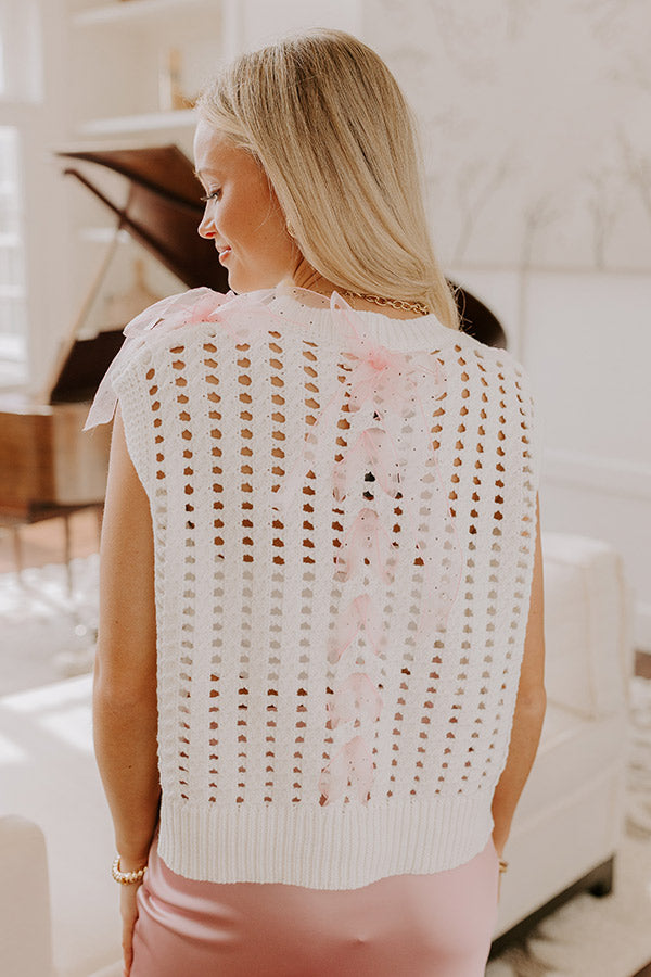 Smiles And Sorbet Knit Vest Top Image - 5