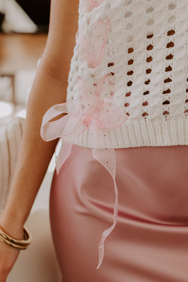 Smiles And Sorbet Knit Vest Top Image - 3