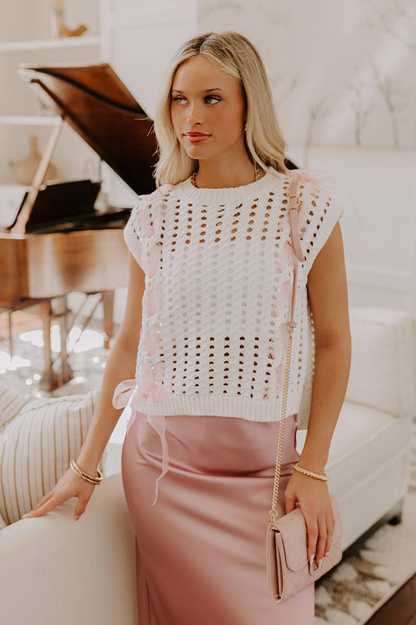 Smiles And Sorbet Knit Vest Top Image - 1