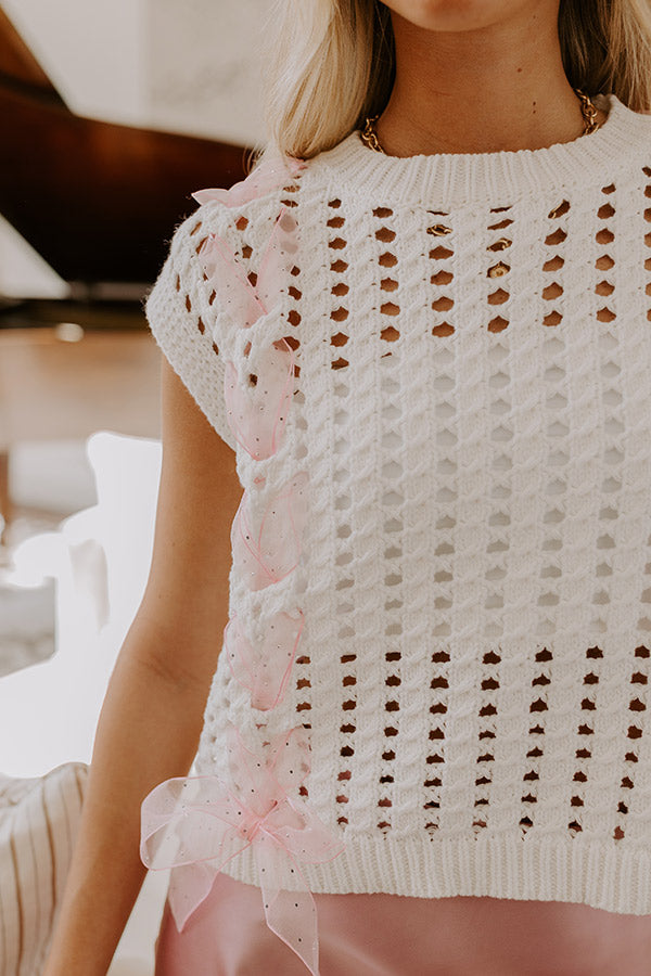 Smiles And Sorbet Knit Vest Top Image - 2