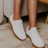 The Miley Faux Leather Sneaker in White Image - 1