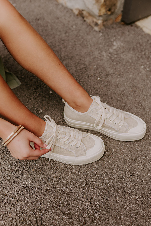 The Colette Woven Platform Sneakers Image - 2