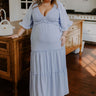 Charming Glance Tiered Maxi Dress in Sky Blue Curves Image - 1