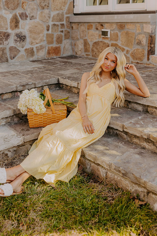 Sunny Horizon Maxi Dress in Yellow Image - 1