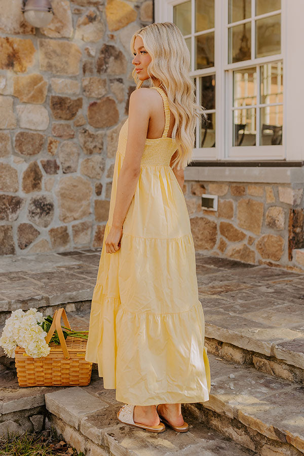 Sunny Horizon Maxi Dress in Yellow Image - 4