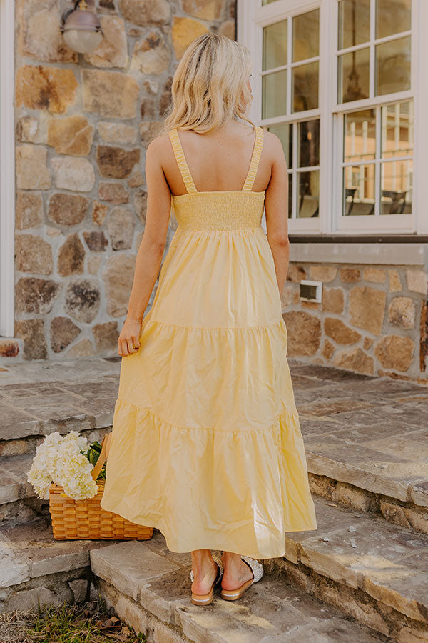 Sunny Horizon Maxi Dress in Yellow Image - 5