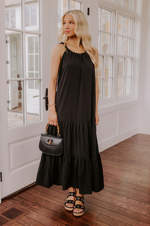 Feeling Giddy Maxi Dress in Black Image - 1