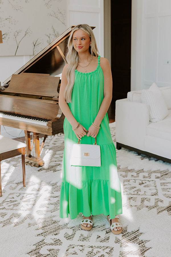 Feeling Giddy Maxi Dress in Kelly Green Image - 1