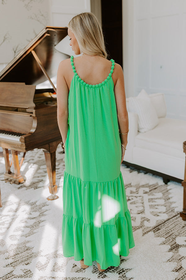 Feeling Giddy Maxi Dress in Kelly Green Image - 4