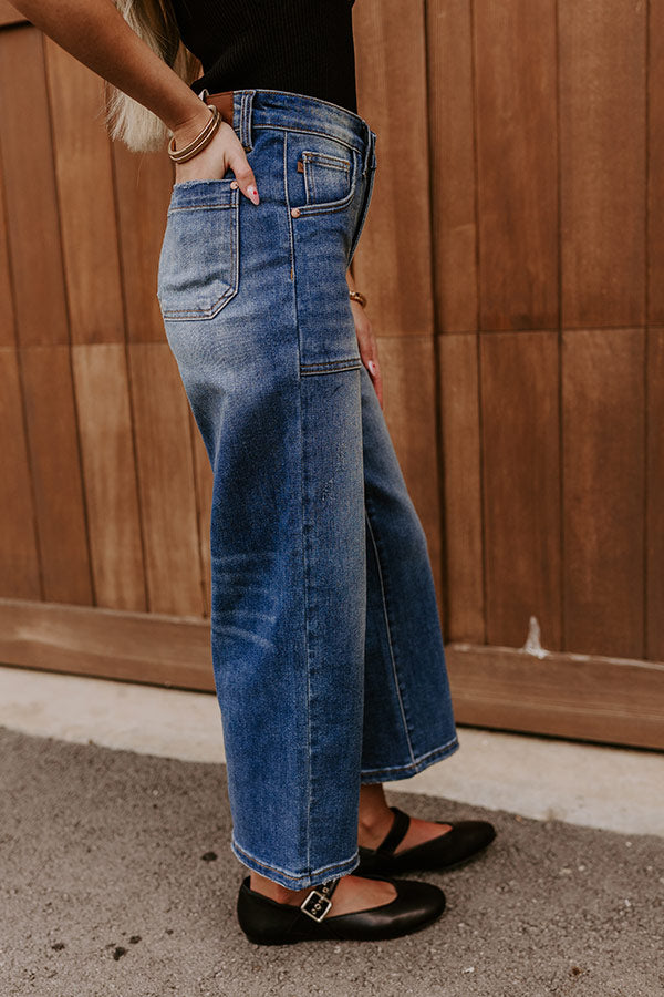 The Josie High Waist Wide Leg Crop Jean Image - 4