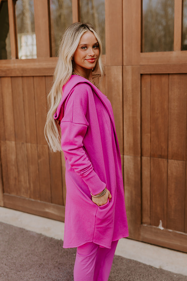 Casual Stroll Cardigan in Violet Image - 4