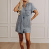 Park Days Ahead Chambray Romper in Light Wash Image - 1
