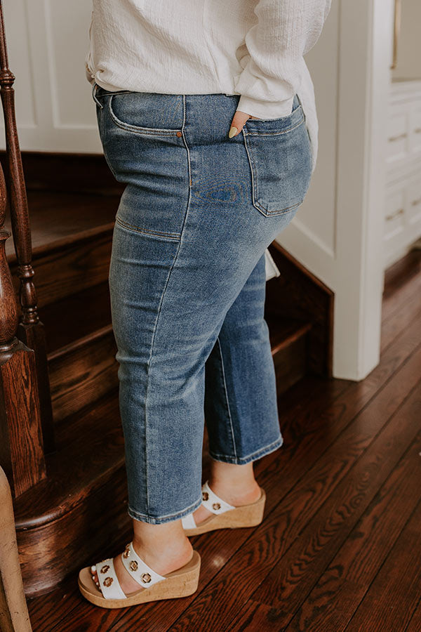 The Josie High Waist Wide Leg Crop Jean Curves Image - 5