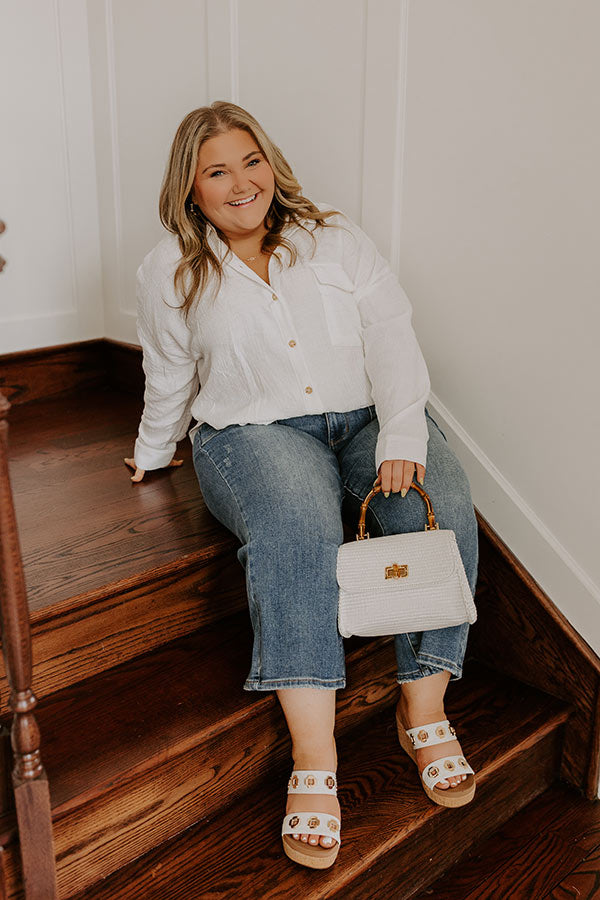 The Josie High Waist Wide Leg Crop Jean Curves Image - 3