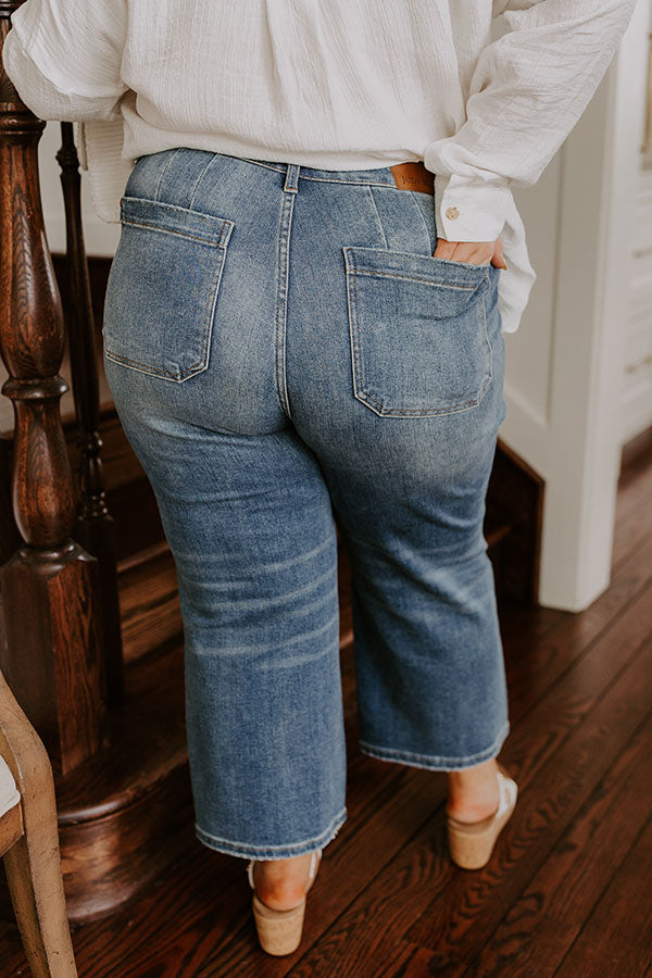 The Josie High Waist Wide Leg Crop Jean Curves Image - 4