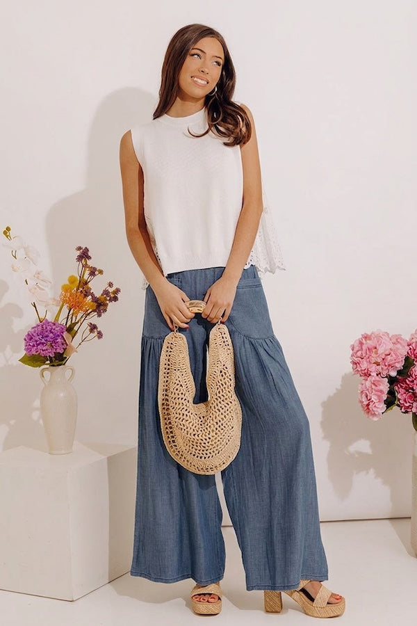 Brunch On The Coast Eyelet Top Image - 4