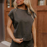 Casual Convo Vintage Wash Tee in Vintage Black Image - 1