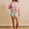 Spring Garden High Waist Floral Shorts Image - 1