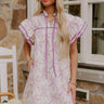 Tea Garden Dreaming Floral Mini Dress Image - 1