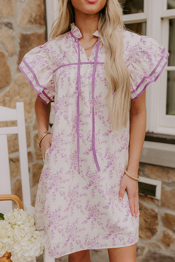 Tea Garden Dreaming Floral Mini Dress Image - 2