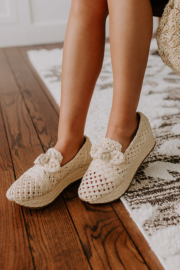 The Kayla Raffia Woven Platform Loafer Image - 1