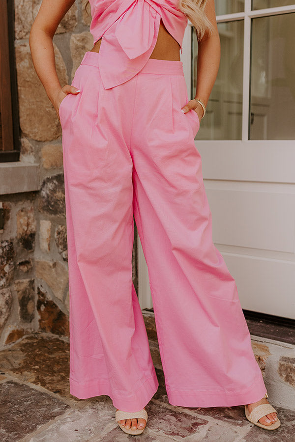 Chic Statement High Waist Wide Leg Pants Image - 3