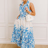Tea Garden Stroll Floral Midi Dress Image - 1