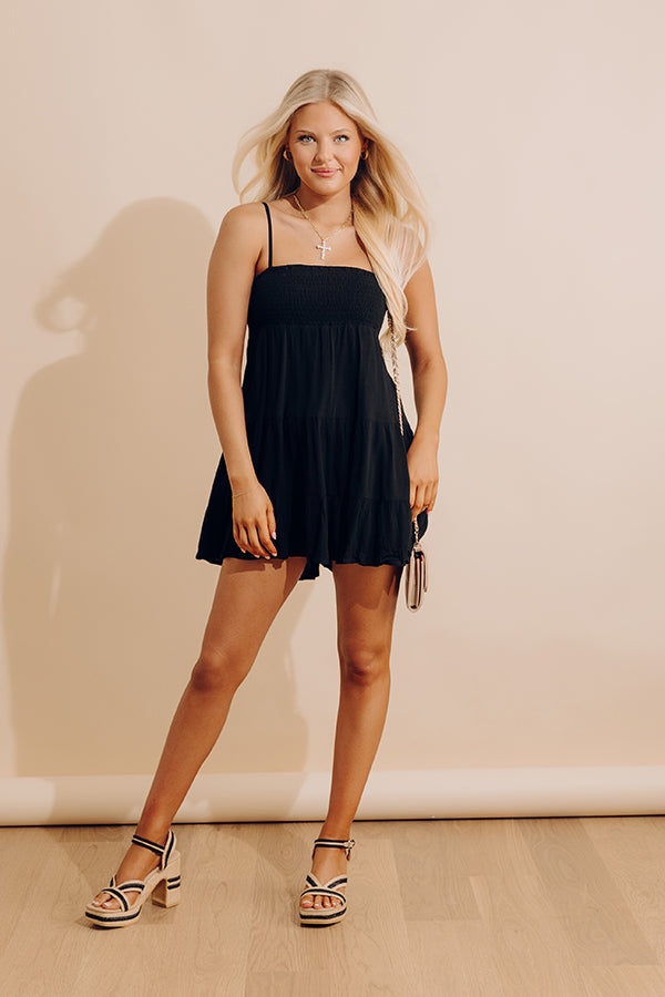 Cue The Chic Smocked Romper Image - 3