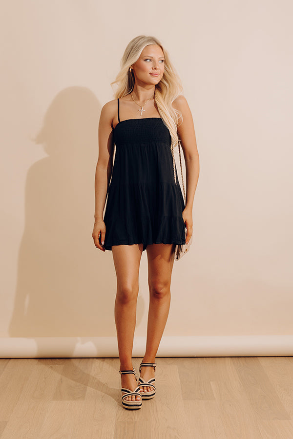 Cue The Chic Smocked Romper Image - 1