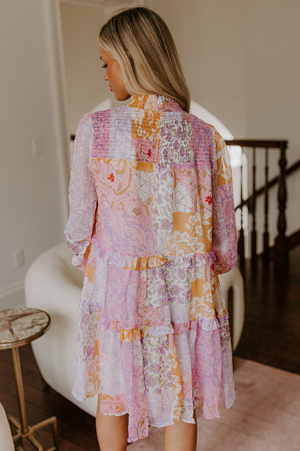 Whispering Wildflowers Tiered Mini Dress Image - 5