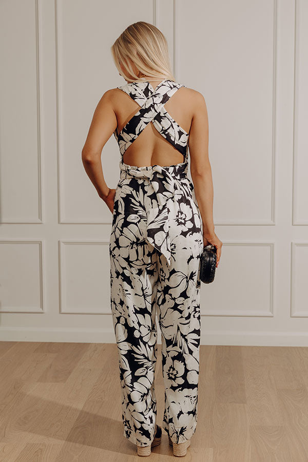 Hibiscus Dream Floral Jumpsuit Image - 4