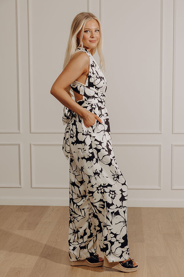 Hibiscus Dream Floral Jumpsuit Image - 3