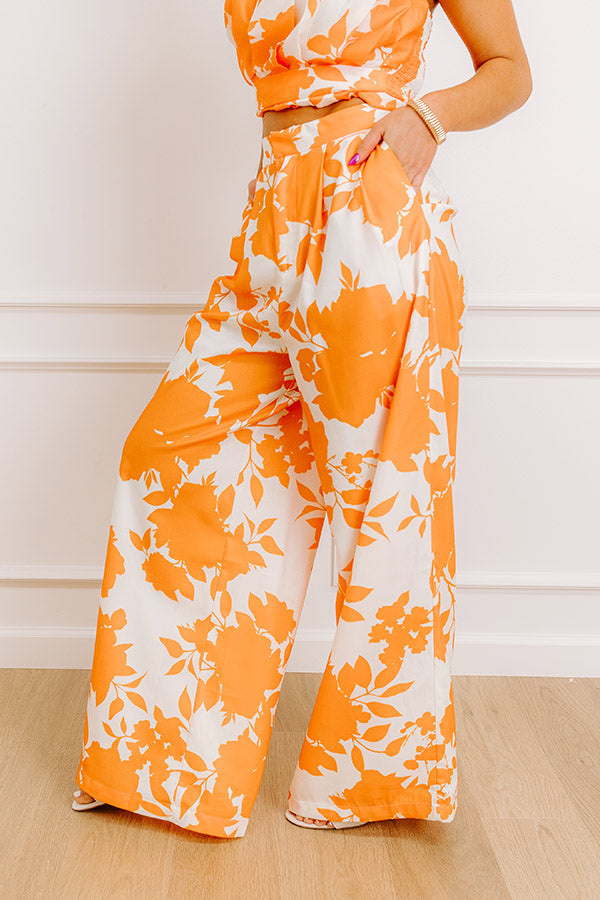 Sunkist Moment High Waist Floral Pants Image - 3