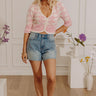 Charming Moment Knit Crop Top in Pink Image - 1