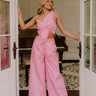 Chic Statement One Shoulder Crop Top Image - 1