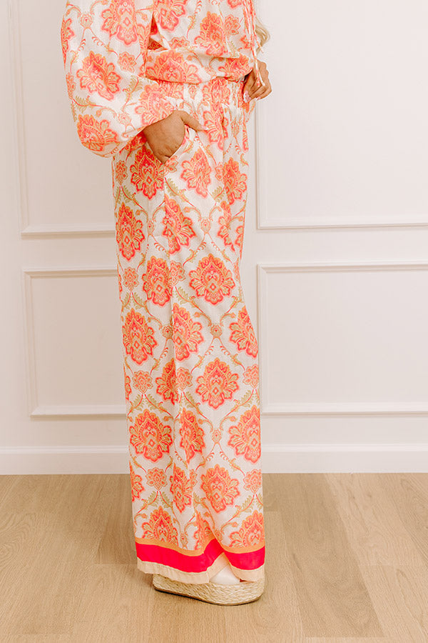 Mimosas On The Patio High Waist Wide Leg Pants Image - 3