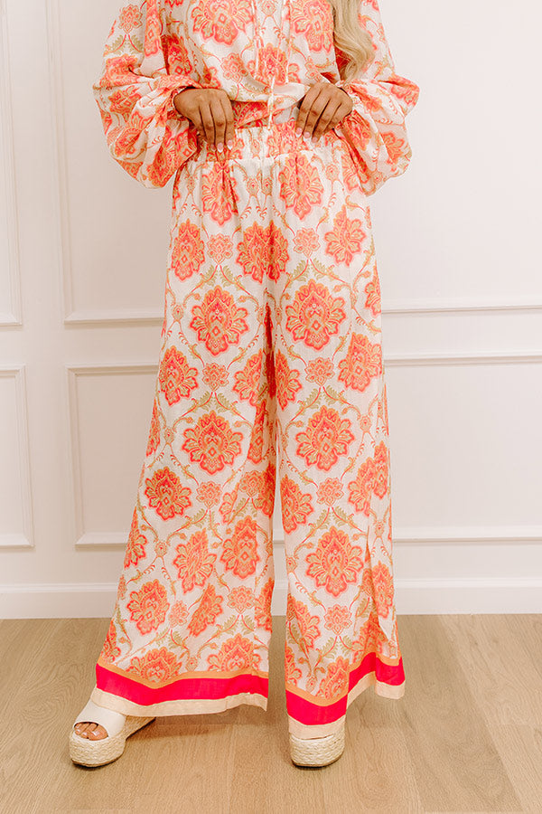 Mimosas On The Patio High Waist Wide Leg Pants Image - 1