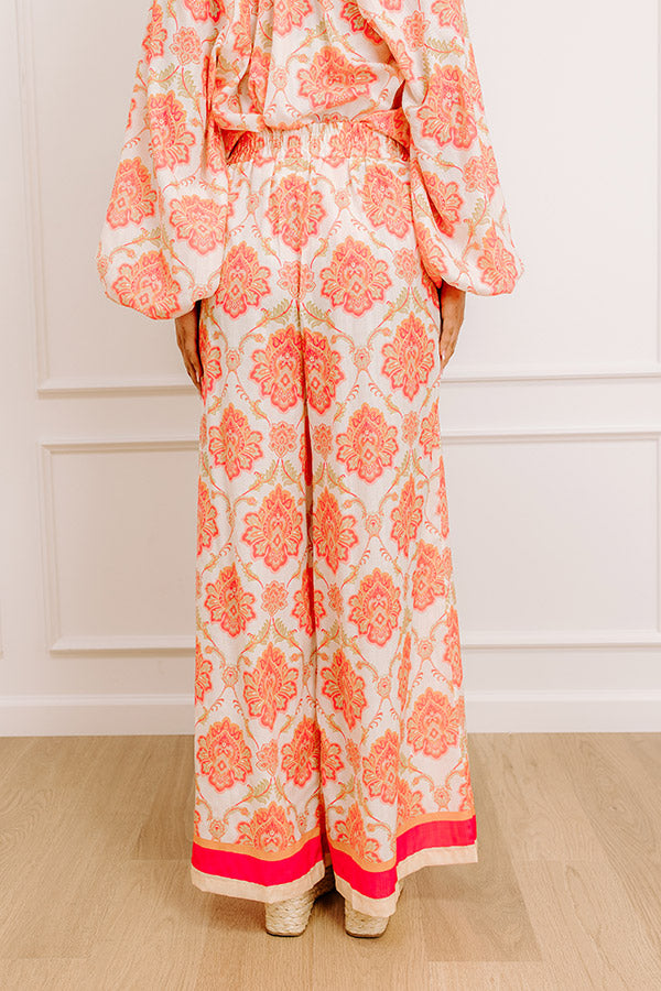 Mimosas On The Patio High Waist Wide Leg Pants Image - 4