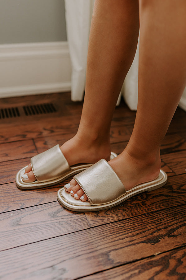 The Thea Metallic Sandals Image - 2