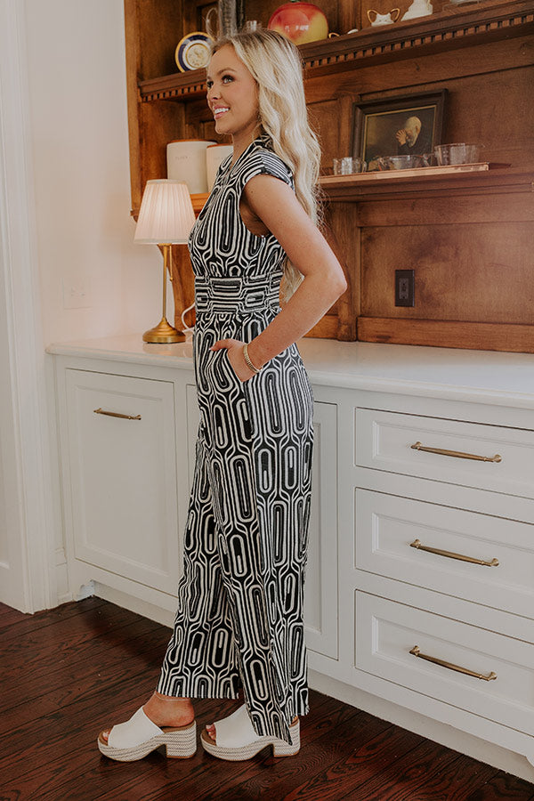 Art Deco District Wide Leg Jumpsuit Image - 3