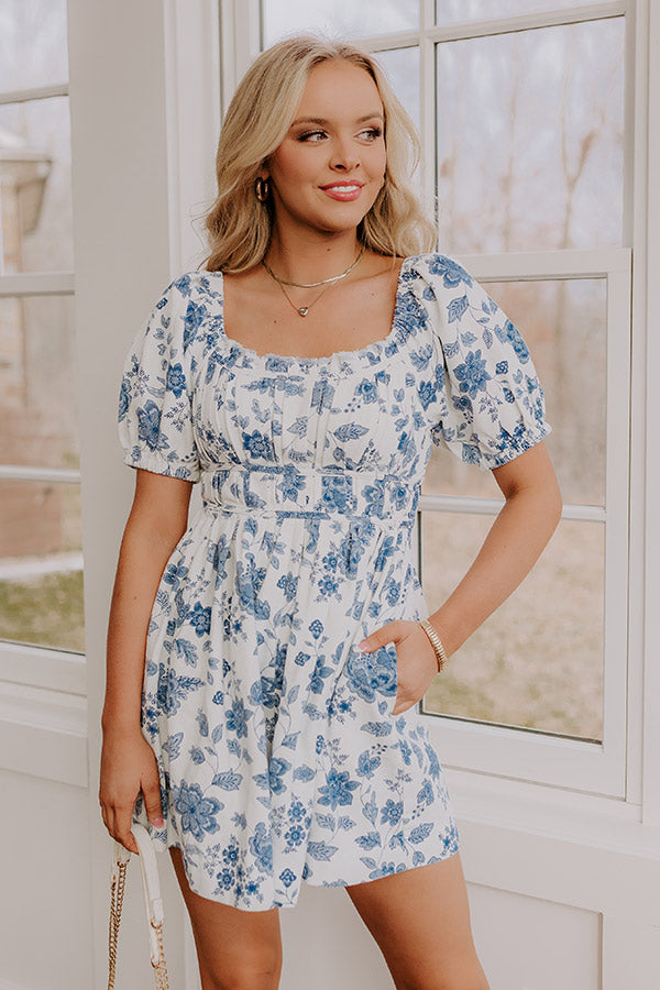 Floral Daydream Denim Romper Image - 1