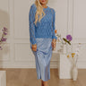 Dreamy Evenings Satin Midi Dress Set Image - 1