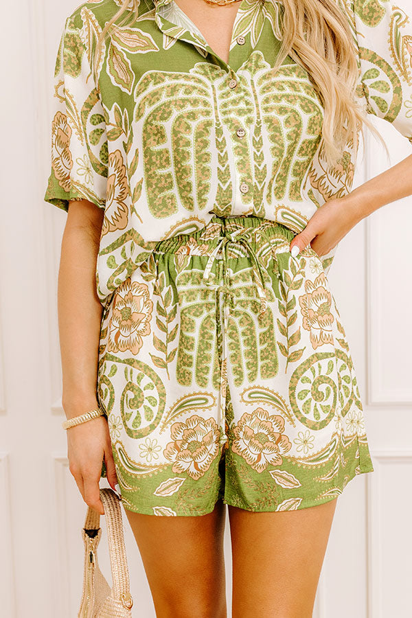 Cabana Cutie High Waist Floral Shorts Image - 3