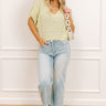 Sorbet On The Patio Knit Top in Light Lime Punch Image - 1