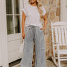 The Nova High Waist Chambray Cargo Pants Image - 1