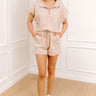Floral Daydream High Waist Embroidered Shorts Image - 1