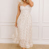 Dreamy Meadows Floral Embroidered Midi Dress Image - 1