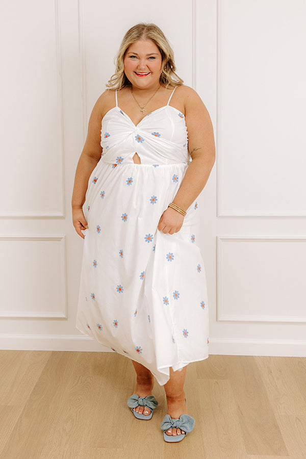 Daisy Does It Embroidered Maxi Dress Curves Image - 4